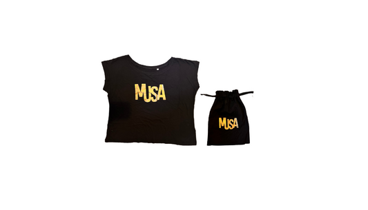 Maglia "MUSA" ampia con sacchetto